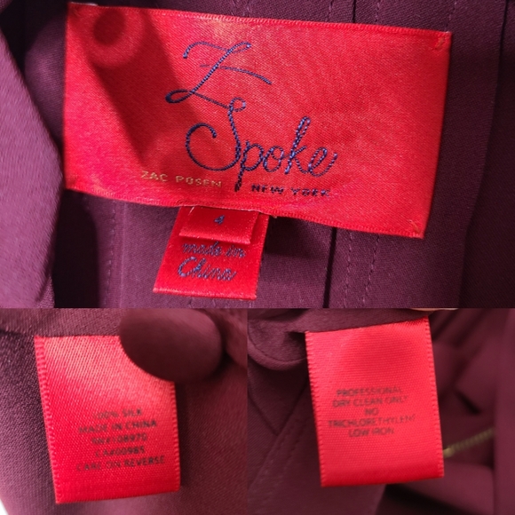 Zac Posen Z Spoke 100% Silk Button Front Buckle Shirt Dress - Picture 11 of 12